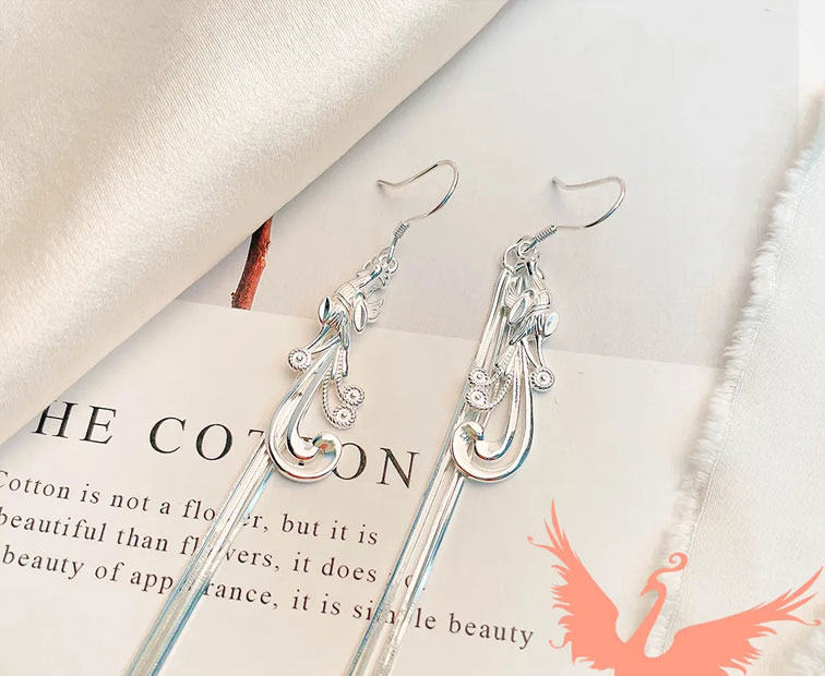 足银耳环，知道你缺~